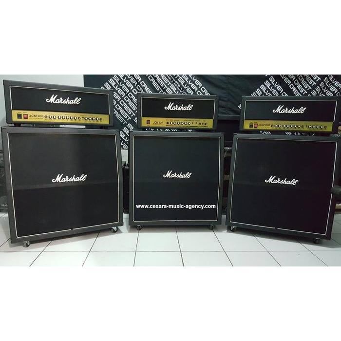 Ampli Gitar & Bass 4x12 Inch Marshall Paket Studio 3 Unit Murah - Tanpa Kayu