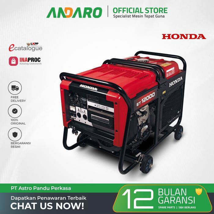 GENSET HONDA ET 12000 GENERATOR ENGINE BENSIN OUTPUT DAYA 9000 WATT LISTRIK