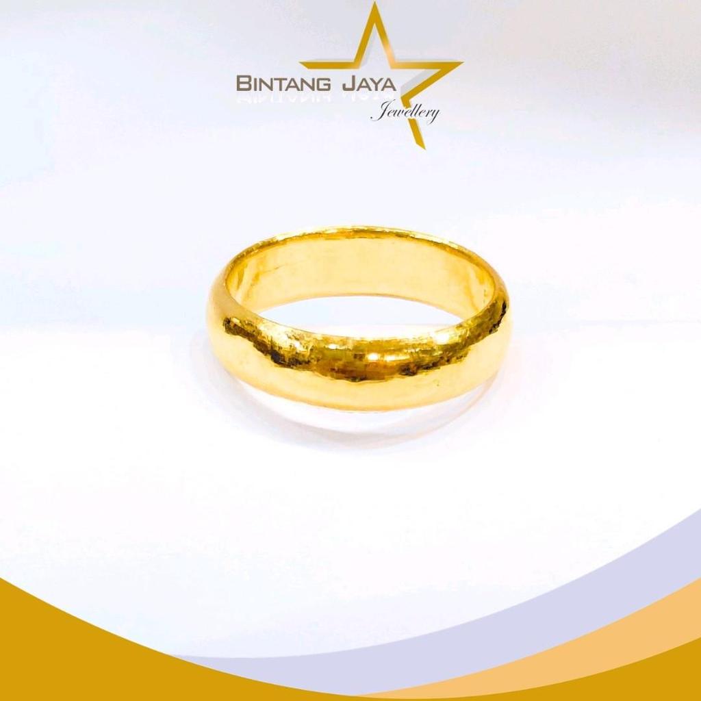 Cincin Emas LM Belah Rotan - Kadar LM99 - Berat 8gr - Size 14 - Emas Asli - Murni 99%, kado prestisi