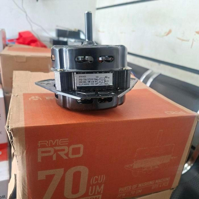 Dinamo Mesin Cuci Kaki 3 Umum Tembaga Body Hitam Yyg-70A/Xtd 10Mm Cu 70W Spin Motor 220V-50Hz 0.6A