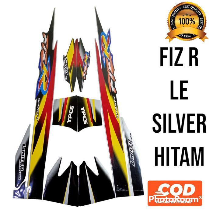 striping FIZ R limited edition silver hitam, lis body Fiz r LE silver hitam