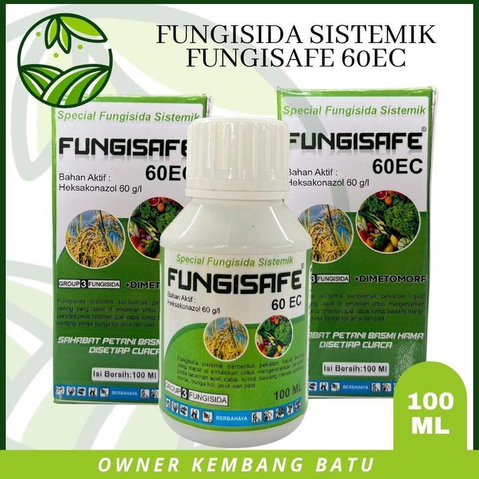 ` Fungisida FUNGISAFE 60EC Sistemik Menghilangkan Penyakit Jamur Antraknosa
