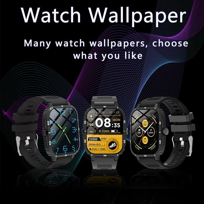 jaw H23 Smart Watch Bluetooth Jam Tangan Olahraga Luar Ruangan Jam Tangan Pintar Daya Tahan Baterai