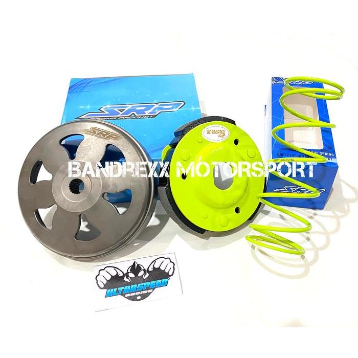 Ready Kampas Ganda SRP+Mangkok Ganda SRP+Per CVT SRP 1200Rpm for Vario 150.