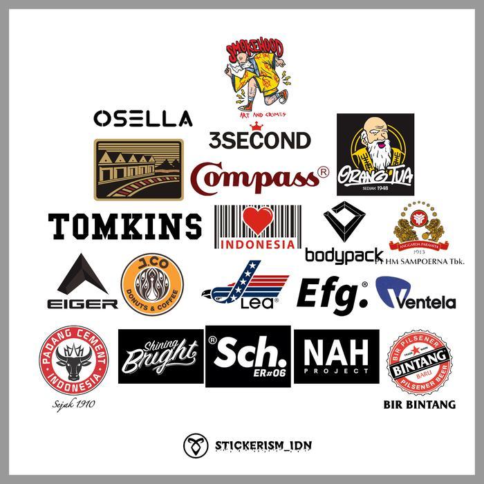 ORIGINAL STICKER / STIKER BRAND LOKAL PACK A [20 PCS] READY STOCK