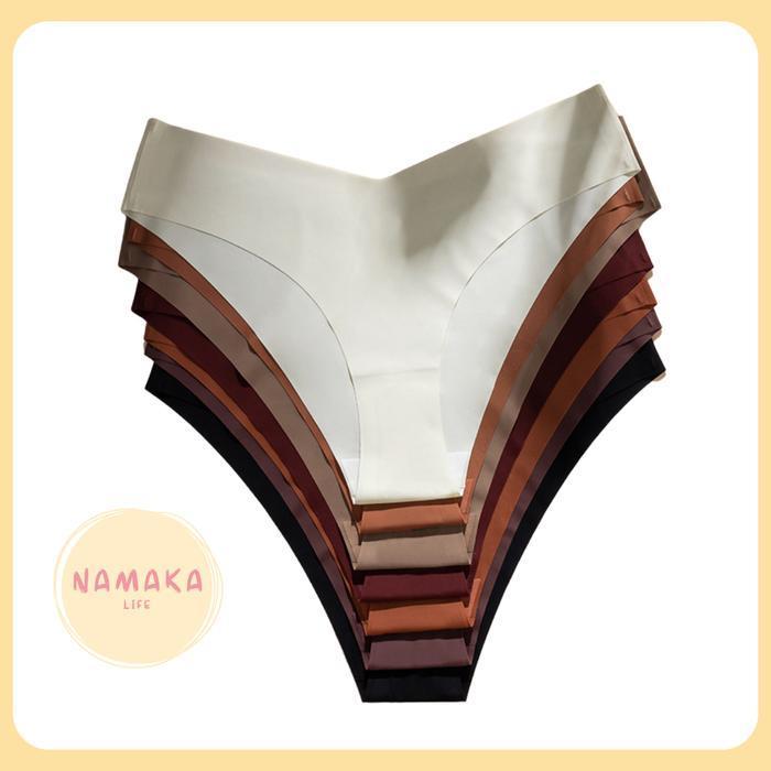 CELANA DALAM WANITA SEAMLESS CD THONG KOLOR LINGERIE KATOK PANTIES PEREMPUAN BIG SIZE JUMBO G STRING