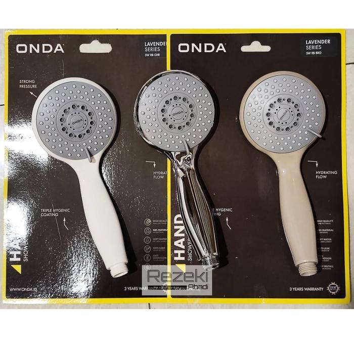((DISKON)) Handshower Onda Exclusive - Shower Mandi 3 Sistem - Keran Cabang - Keran Kamar Mandi