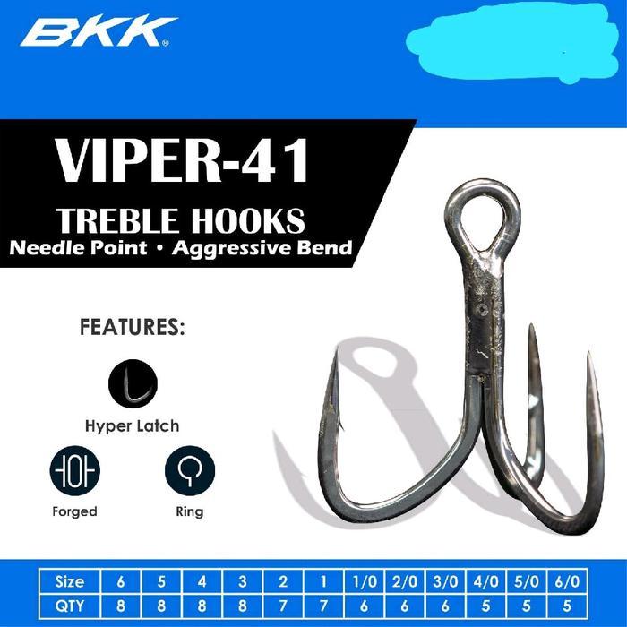 Hook Pancing BKK Viper Kail Trebel Hook Kail Pancing