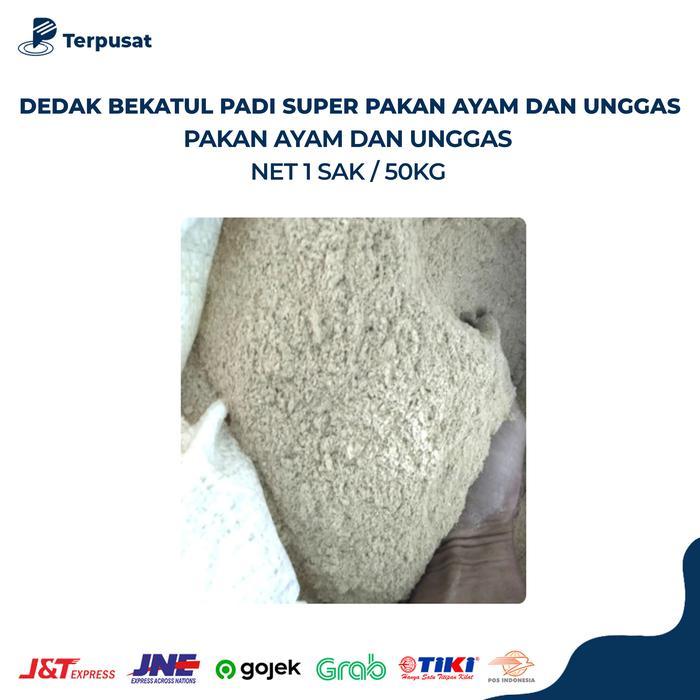 DISKON Per Sak 50Kg Bekatul Super (jahitan pabrik) Bekatul padi Makanan Ayam dan unggas kirim sesuai
