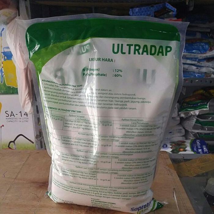 Pupuk NP Nitrogen Phospat Fostfat Ultradap Pak Tani Kristal Tanaman