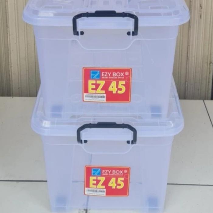 EZY : EZY 45 BOX CONTAINER SERBA GUNA BENING TRANSPARAN EZ 45 LITER
