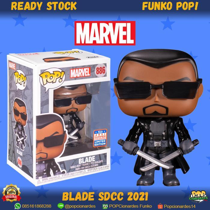 HOT SALE FUNKO POP MARVEL - BLADE - BLADE SDCC 2021 #886 TERMURAH