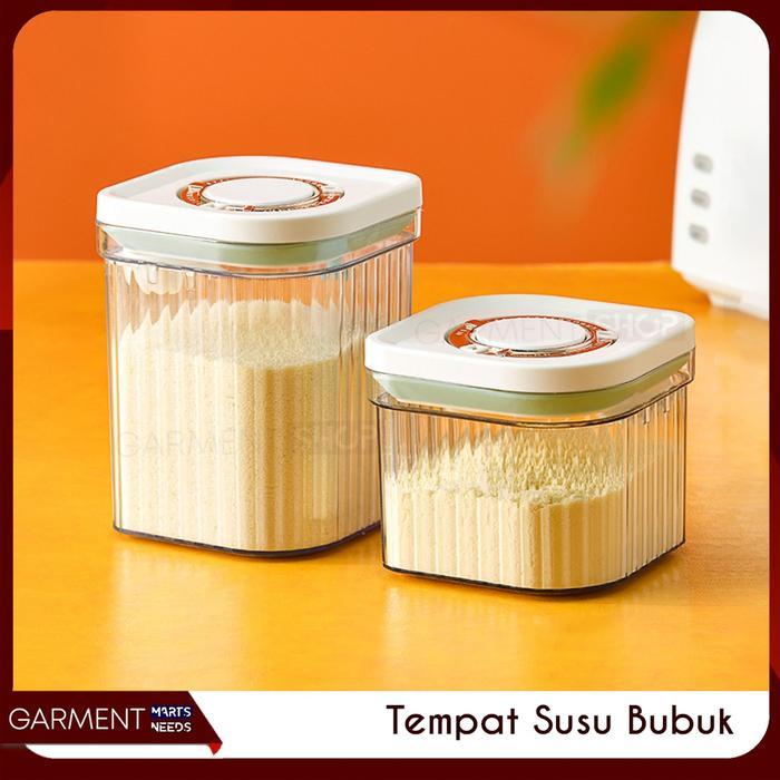 Premium Kotak Susu Bubuk Bayi Container Box Wadah Susu Toples Snack Tutup Tekan Kedap Udara Bagus