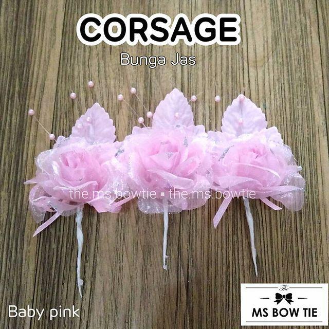 corsage / korsage / bunga jas baby pink / pink muda - Biru