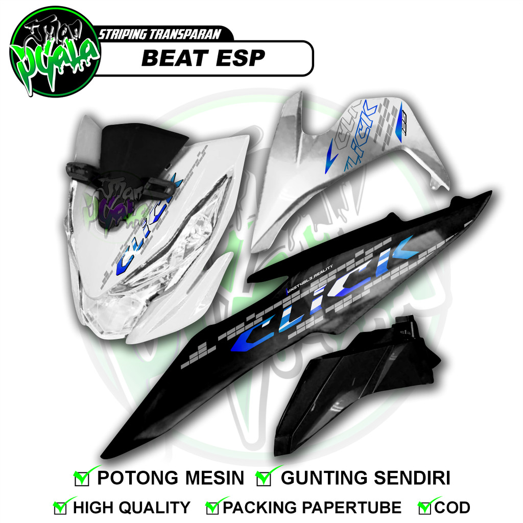 STRIPING TRANSPARAN HONDA BEAT ESP NVX