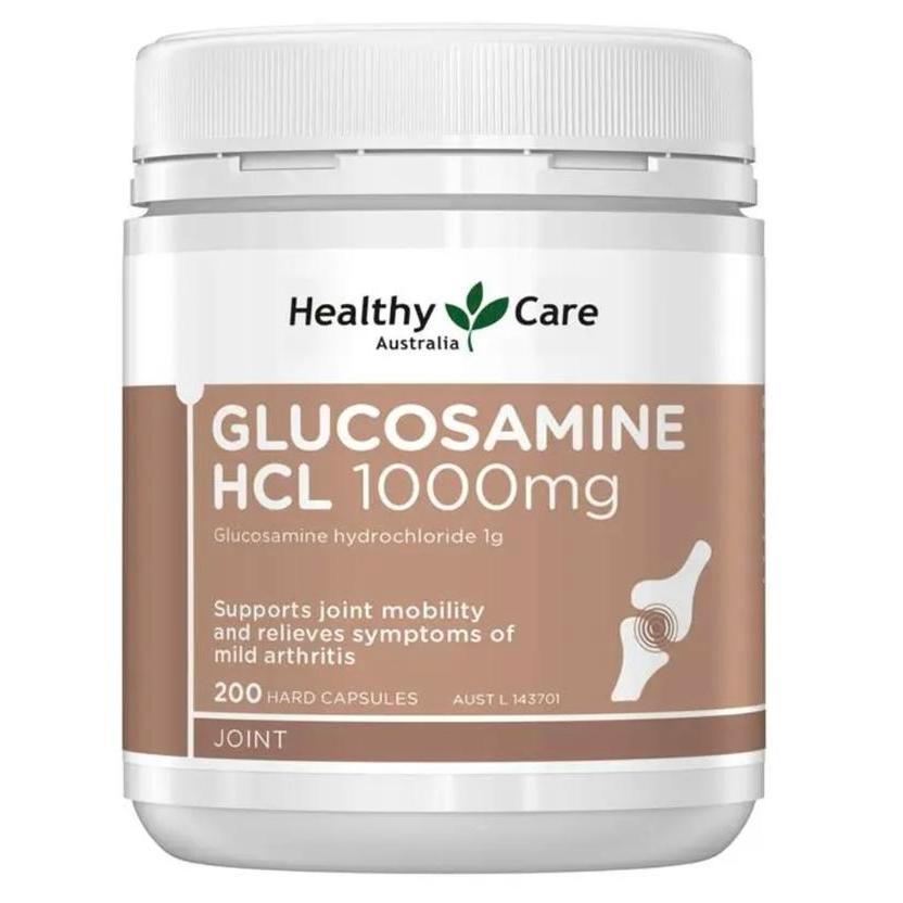 Healthy Care Glucosamine HCL 1000mg 200 hard Capsules