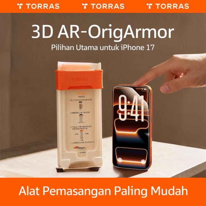 Torras 3D Ar Origarmor Ultra Tempered Glass Compatible For Tempered Glass Iphone 17 Pro Max Iphone