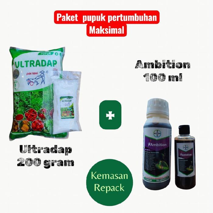 PUPUK PERTUMBUHAN AMBITION Paket Pupuk Pertumbuhan Ambition 100 ml dan Ultradap 200 gram AMBITION 10