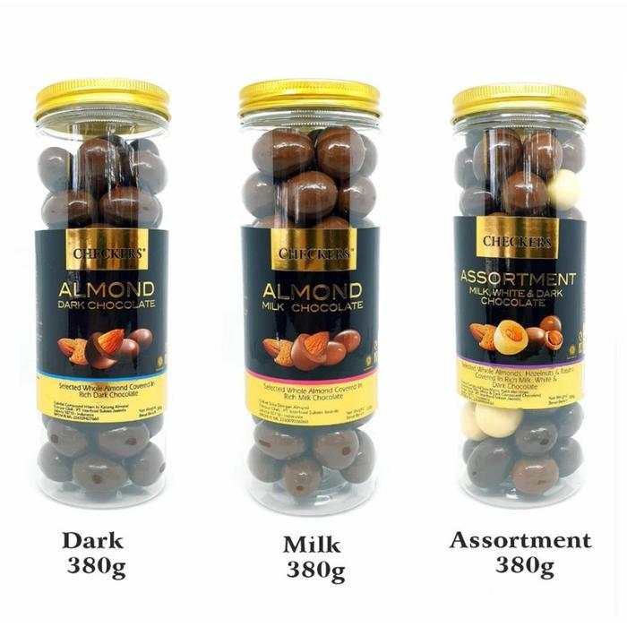CHECKERS Almond Chocolate 380gr Chocolate Malaysia Cokelat Malaysia