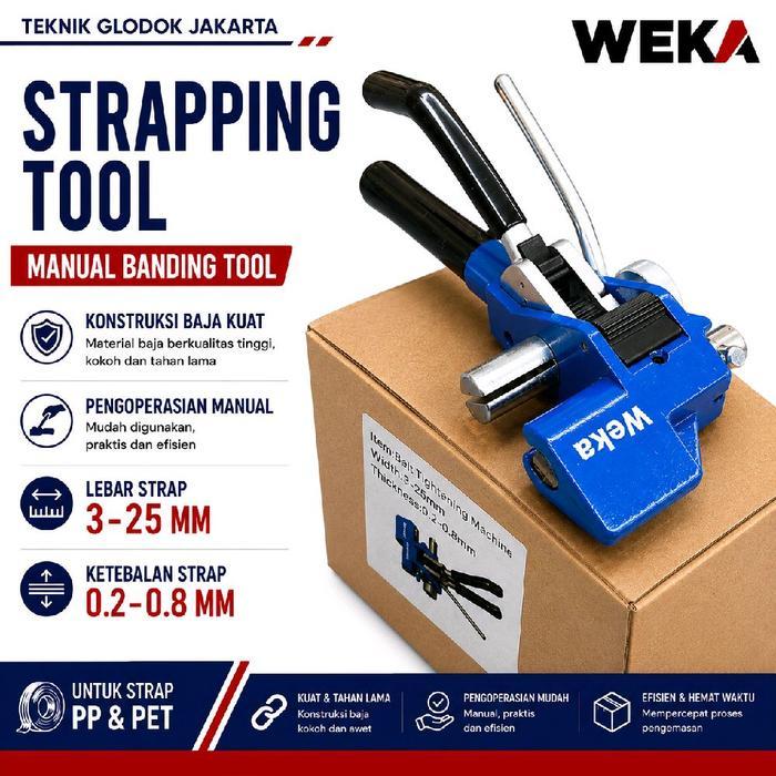 WEKA STRAPPING BAND TENSIONER RATCHET 25MM ALAT KLEM PLAT STAINLESS STEEL