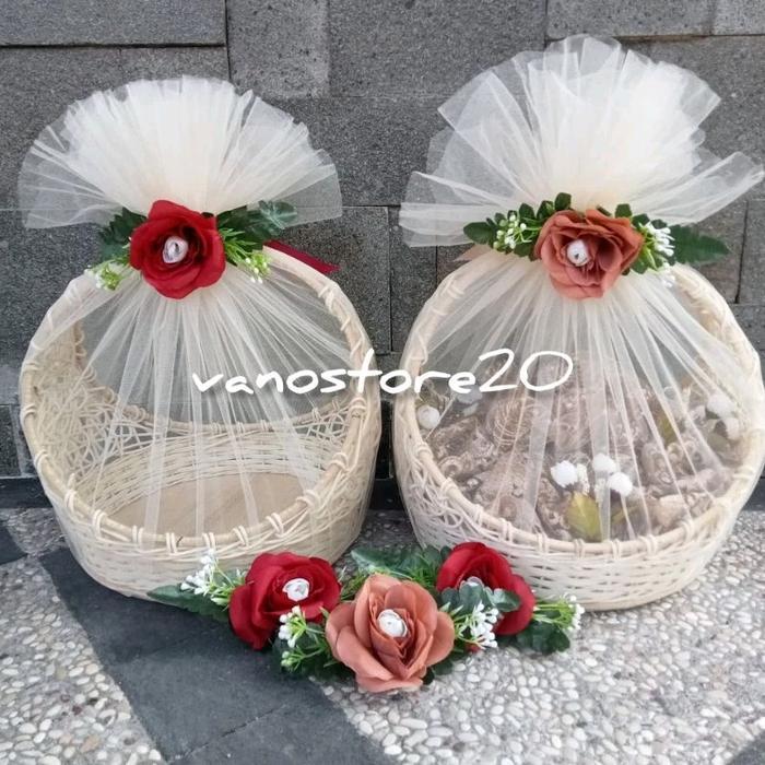 Parcel Hantaran / Parcel Seserahan / Keranjang Parcel Buah / Keranjang Hantaran/ Keranjang Rotan