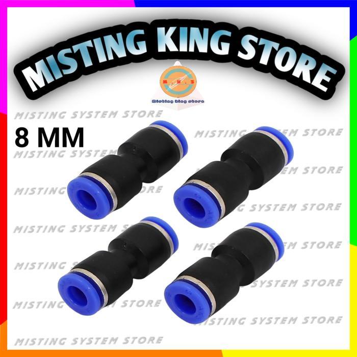 FITTING PNEUMATIC SLIP LOCK JOINER 8 MM MIST NOZZLE SELANG PU 8MM