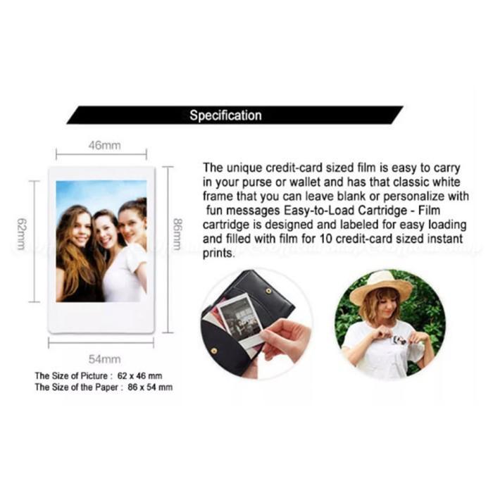 Premium Fujifilm Refill Instax Mini Film Twinpack Plain - 20 Lembar Original
