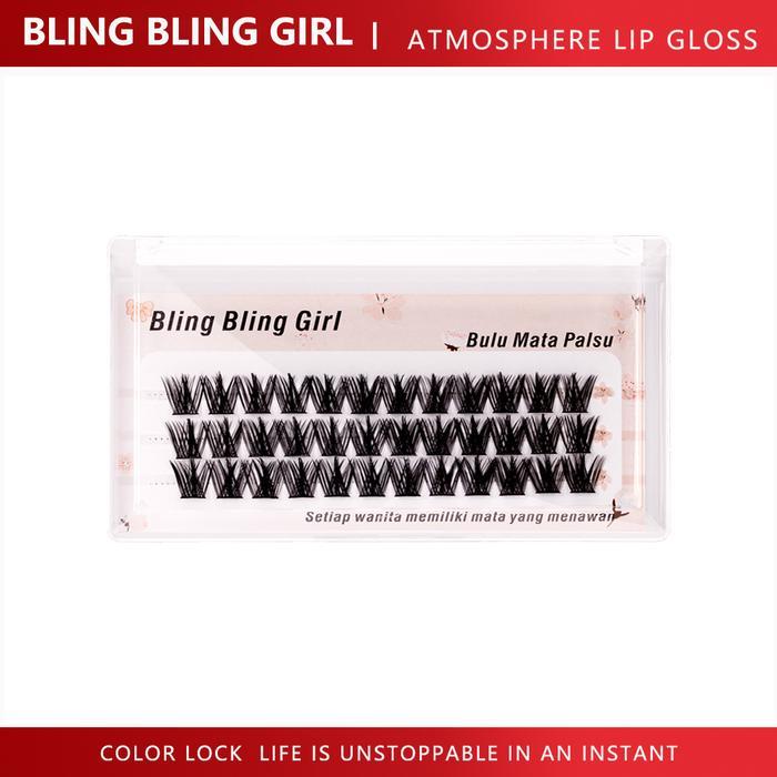 HRG DISKON Bling Bling Girl Coo Bulu Mata Palsu Tebal Alami Gaya Peri Serbaguna Cocok Untuk Berbagai