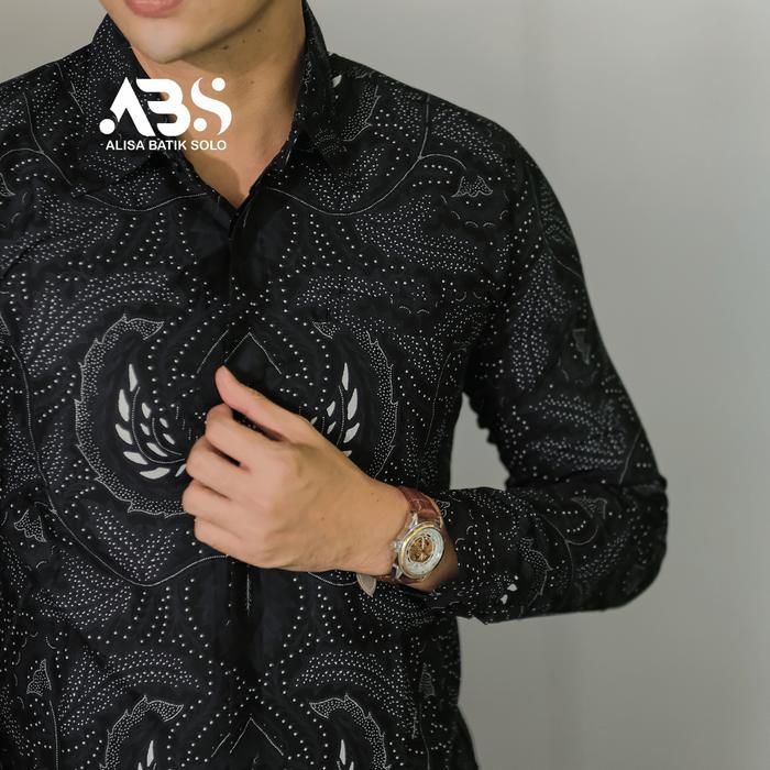 TERBAIK ALISA BATIK SOLO Slimfit Motif Dewata Kemeja Batik Pesta Kondangan Mewah Katun Solo Sragenan