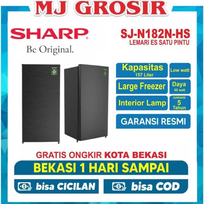 KULKAS SHARP SJ 182 NHS / AQRD 225 MDS / PRA 18 DMY LEMARI ES 1 PINTU /  2 PINTU  KIREI 3 - SHARP SJ