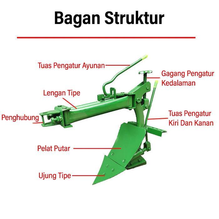 ` Singkal Multifungsi / Bajak 90 untuk Mesin Traktor & Cultivator - Bisa Disesuaikan