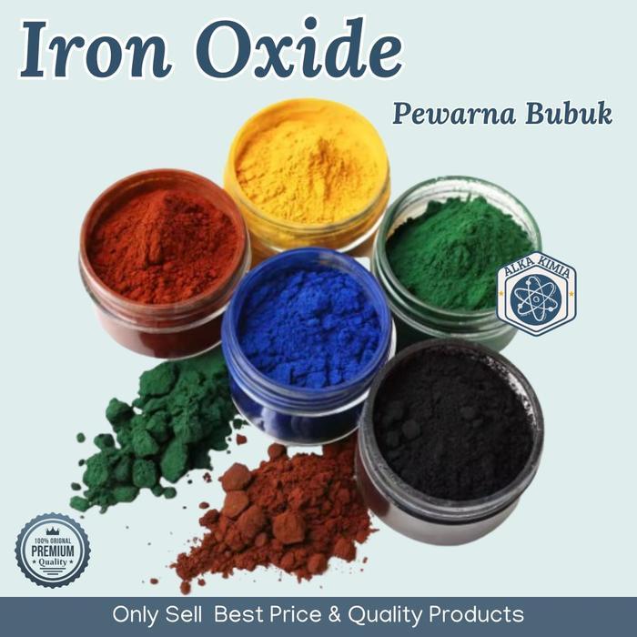50gr - Pewarna Bubuk Oil Base Iron Oxide / Pigmen Powder Iron Oxide / Pemberi Warna Cat Semen
