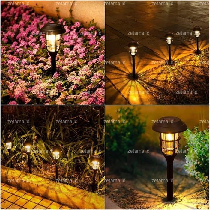 Lampu Taman Solar Cell Sensor Lampu Lampion Taman Tancap Garden Light