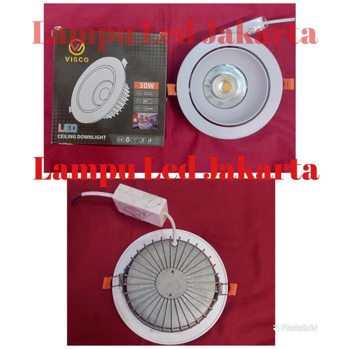 Downlight LED 30watt. Lampu spotlight sorot 30watt 30w. Lampu cob 30w