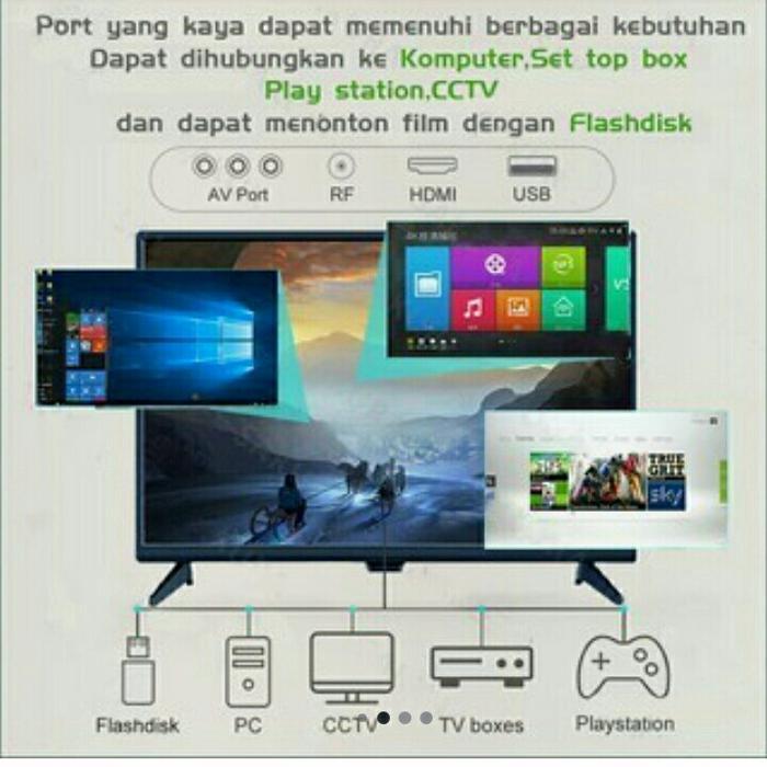 Gazela Tv 22Inch Full Hd Bisa Buat Monitor Cctv Ps3 Led Tv Cuci Gudang