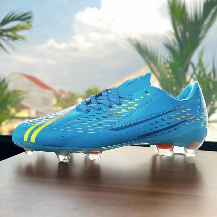 Sepatu Bola Shakaz Thunderbolt Biru Light Terlaris Nyaman Dipakai Dan Bergaransi Toko
