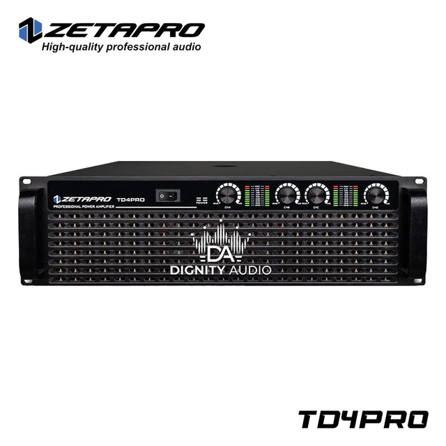 Power Ampli Amplifier ZETAPRO TD4PRO Class TD Original 4 x 4500 Watt