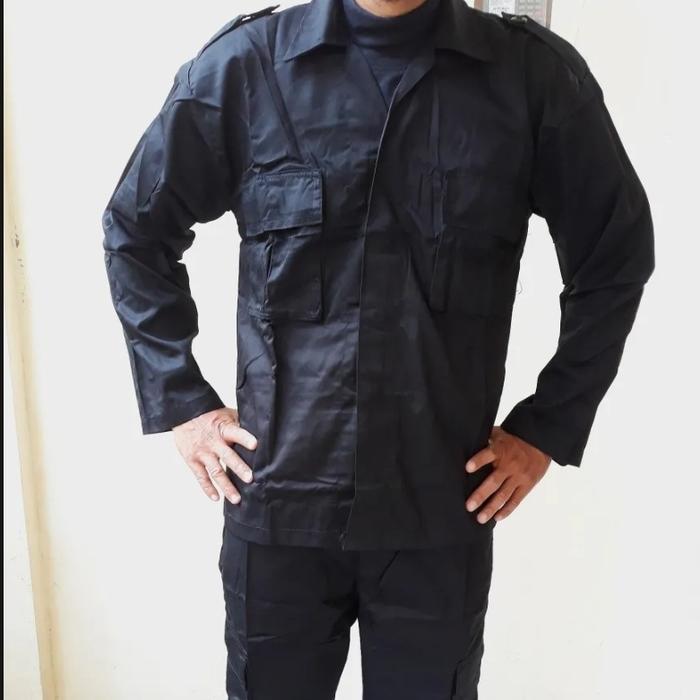 SERAGAM PDL HITAM BRIMOB - SECURITY - BANSER Kualitas Terbaik