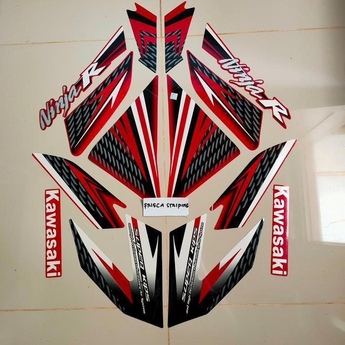 striping stiker ninja r 2015 merah