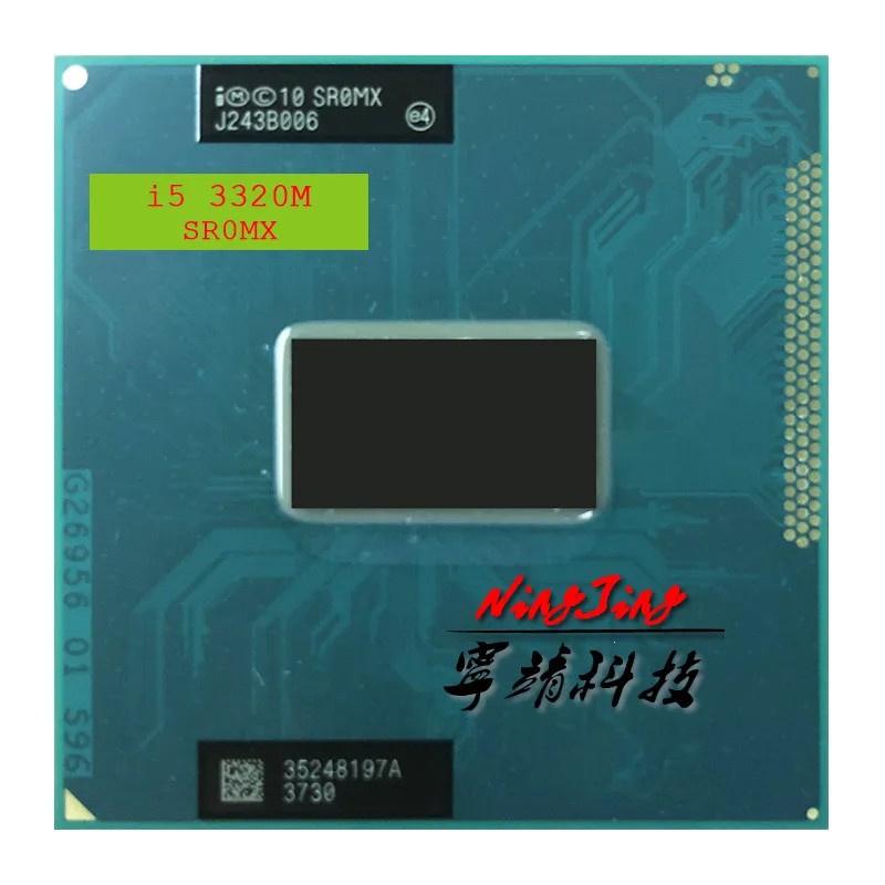 Intel Core i5-3320M i5 3320M SR0MX 2.6 GHz Used Dual-Core Quad-Thread CPU 3M 35W Socket G2 /