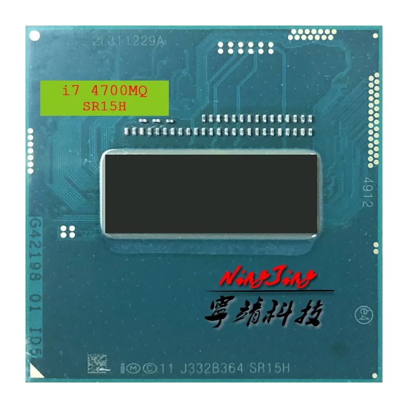 Intel Core i7-4700MQ i7 4700MQ SR15H 2.4 GHz Used Quad-Core Eight-Thread CPU 6M 47W Socket G3 /