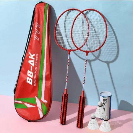 Raket Bulu Tangkis ISI 2 Raket + Tas + Cock Badminton / Kok Bulu Tangkis Main Sepuasnya dengan