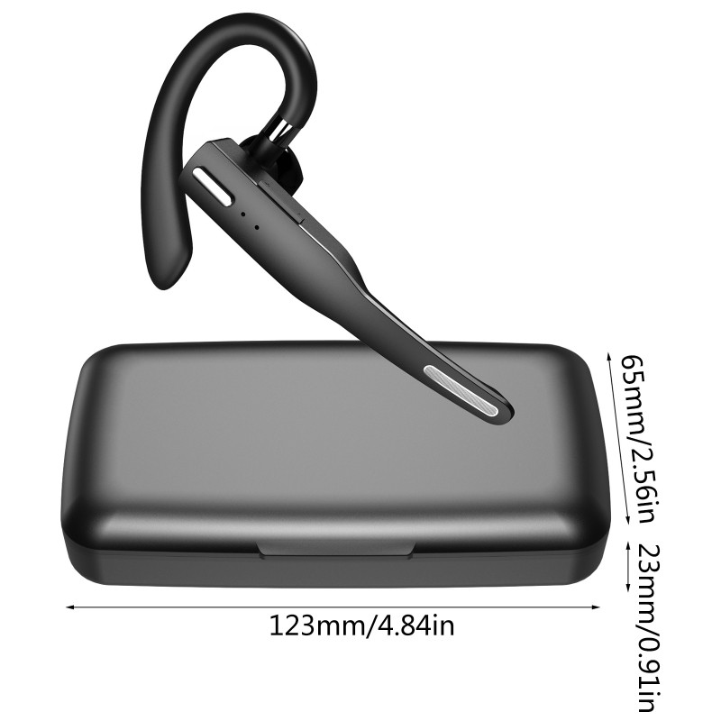 YYK525 Wireless Bluetooth-compatible Earphone Handsfree Business Headset Mini Earbuds Built-in Mic