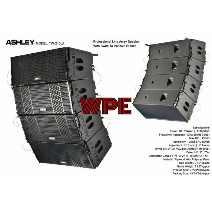speaker line array ashley tw210la tw 210la tw210 la 2x10inch original