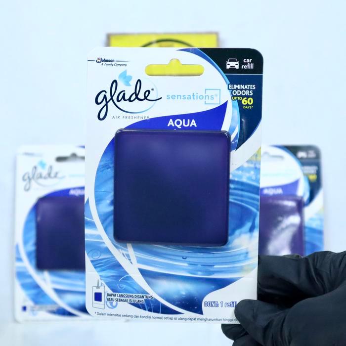 "New" PARFUM MOBIL GLADE SENSATIONS AQUA REFILL - PEWANGI MOBIL GLADE