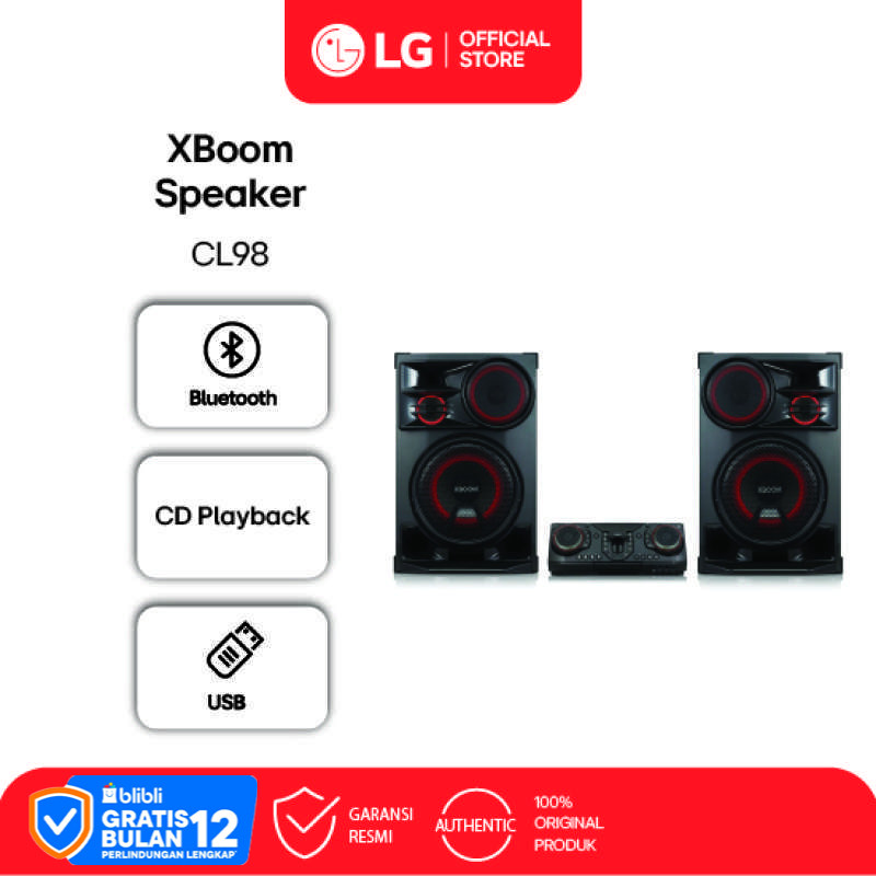 LG XBOOM Bluetooth USB Stereo - Speaker Black - Model CL98