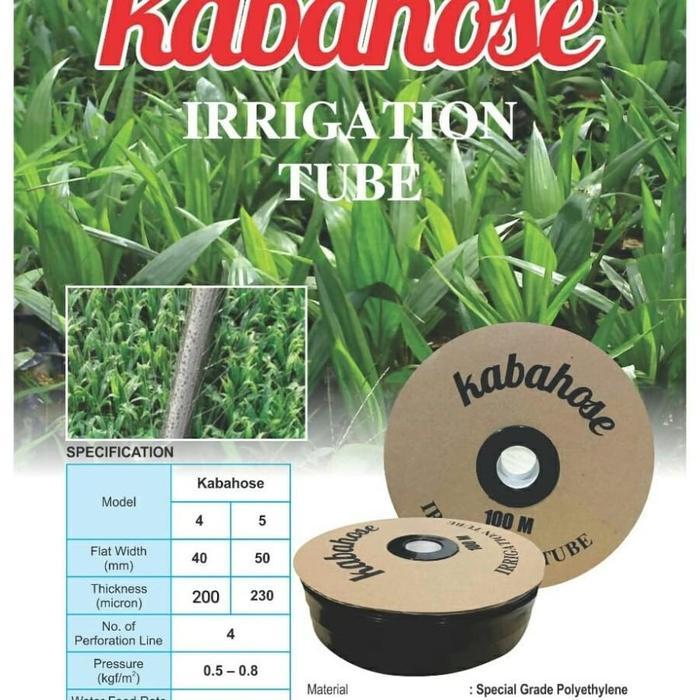 Moonieshopline Selang Irigasi / Drip Ukuran 3/4 Berlubang Kabahose 4 Cm