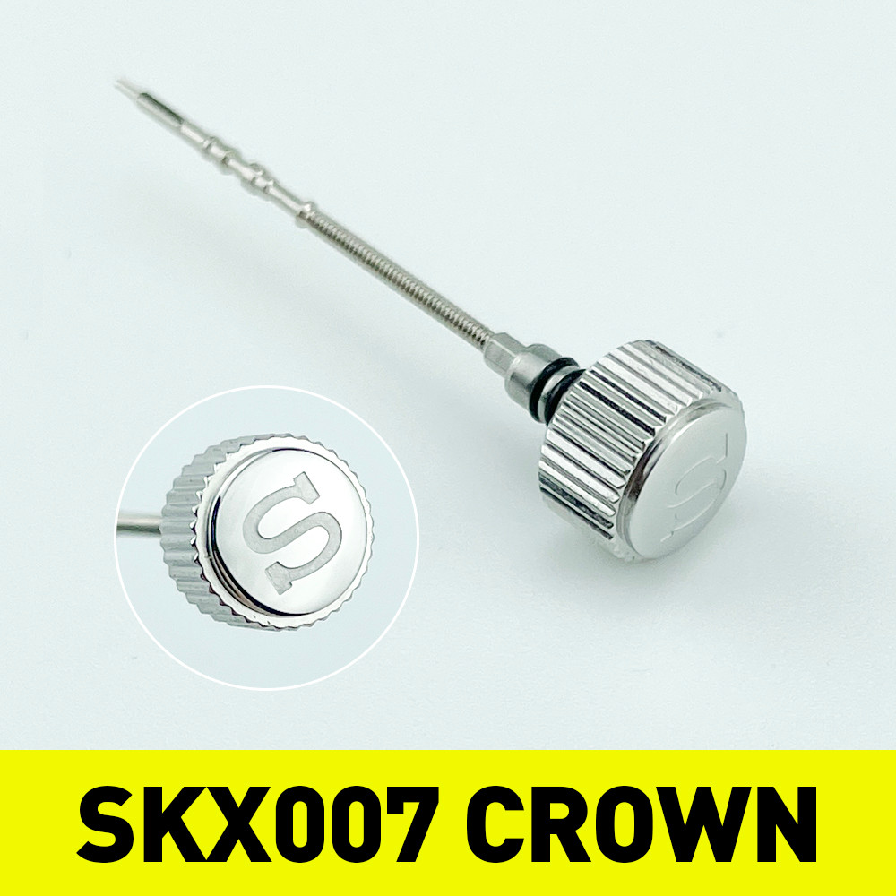 SKX007 Crown Compatible With 7S26 NH35 NH36 4R36 6R15 Movement Engraved Signed 'S' Mod Parts 2