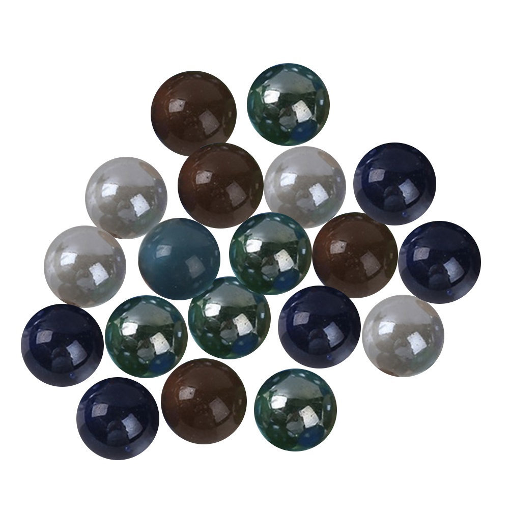 40Pcs Transparent Glass Marbles Smooth Round Shooter Balls 16Mm Lightweight for Kids Indoor Outdoor