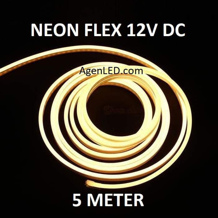 Lampu Neon Flex LED 12V DC neonflex 12 v volt 12volt KUNING WARM WHITE